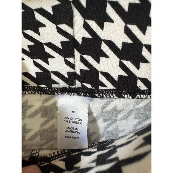Leggings Houndstooth women’s size medium - Picture 4 of 7